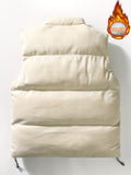 Men's Winter Vest, Lightweight Sleeveless Thermal Zip Up Tops For Men's Winter Outdoor