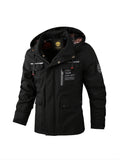 kkboxly  New Men's Fashion Casual Windbreaker Bomber Jacket Outdoor Sports Casual Jacket With Hood Best Sellers