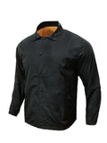 kkboxly  Men's Waterproof Black Jacket, Lapel Stylish Comfy Chic Coat For Men's Outdoor Activities