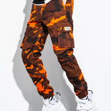 Spring And Autumn Cotton Pants Men's Camouflage Jogger Cargo Pants With Multi Pockets