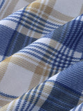 kkboxly  Tight, Men's Summer Polo Shirt Plaid Zipper Slim Polos Best Sellers