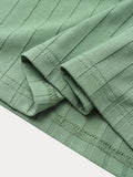 kkboxly  Men's Stripe Loose Casual T-Shirt, Summer Male Clothing