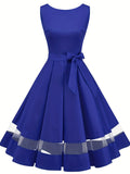 kkboxly  Cocktail Party A-line Dress, Vintage Sleeveless Prom Dress, Women's Clothing