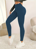 kkboxly  Shape Your Body with These High Waist Yoga Sports Leggings: Slim Fit & Stretchy Bike Pants for Women's Activewear