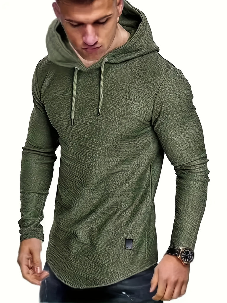 kkboxly  Men's Stylish Casual Thin Long Sleeve Athletic Hoodie