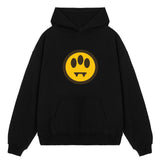 kkboxly  Men's Loose Hooded Sweatshirt, Winter Casual Lightning / Smile Face / Letter Printed Long Sleeve Hoodie With Pocket Best Sellers