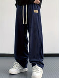 kkboxly  Men's Comfy Corduroy Casual Pants, Chic Stretch Breathable Straight Leg Pants For Spring Fall