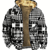 Ethnic Style Warm Fleece Hooded Jacket Coat For Fall Winter