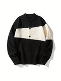 kkboxly  Men's Vintage Style V Neck Cardigan - Comfortable And Stylish Button Up Cardigan For Fall And Winter