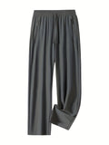 kkboxly  Lightweight Breathable Comfy Joggers, Men's Casual High Stretch Waist Drawstring Sports Pants Sweatpants