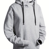 kkboxly  Creative Sentence Print Hoodie, Cool Hoodies For Men, Men's Casual Graphic Design Pullover Hooded Sweatshirt  Streetwear For Winter Fall, As Gifts