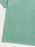 kkboxly  Solid Color Men's Basic Henley Tee, Casual Slim Short Sleeve Henley T-Shirt With Button