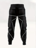 kkboxly  Men's Stylish Cargo Pants With Multi Pockets, Casual Breathable Slim Fit Joggers For Outdoor