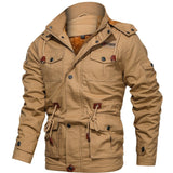 kkboxly  Casual Hooded Jacket For Men Fleece Thicken Midi Coat (One Size Up)