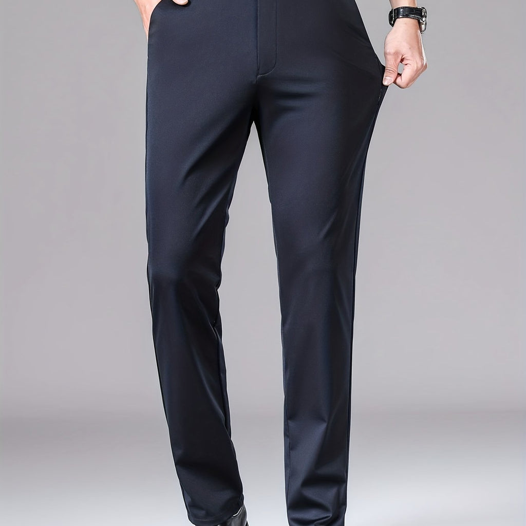 Men's Casual Anti-wrinkle Stretch Trousers For Business Leisure Activities