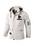 kkboxly  Men's Casual Windbreaker Bomber Jacket Coat, Outdoor Sports Casual Jacket Spring Autumn Hooded Windbreaker
