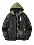 realaiot  Men's Trendy Hooded Jacket, Casual Street Style All Match Breathable Jacket