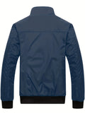 kkboxly  Men's Casual Sports Jacket With Zip Up Pockets