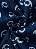 kkboxly  Trendy Printed Denim Jacket, Men's Casual Street Style Chest Pocket Jacket