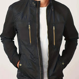 kkboxly  Chic Windbreaker Jacket, Men's Casual Stand Collar Cargo Jacket For Outdoor Activities