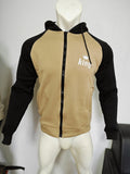 kkboxly  Men's Hoodie, Color Block King Print Color Block Raglan Sleeve Drawstring Hoodie