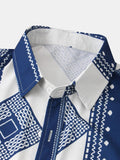 kkboxly  New For 2023, Men's Floral Shirt Casual Slim Short Sleeve Shirt