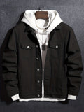kkboxly Trendy Multi Pocket Denim Jacket, Men's Casual Street Style Lapel Denim Jacket For Spring Fall
