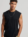Solid Color A-Shirt Tanks, Men’s Singlet, Dry Fit Sleeveless Tank Top, Lightweight Active Undershirts, For Workout At The Gym, Bodybuilding, And Fitness, As Gifts