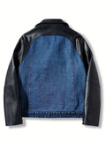 kkboxly  Men's Causal Vintage Style PU Leather Jacket