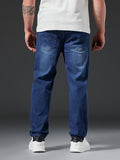 kkboxly  Plus Size Men's Stretch Jeans, Loose Straight Jeans For Fall/Winter For Big And Tall Guys Best Sellers Gifts