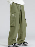 kkboxly kkboxly  Men's Relaxed Fit Drawstring Cargo Pants With Pockets, Loose Trendy Overalls