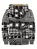 Ethnic Style Warm Fleece Hooded Jacket Coat For Fall Winter