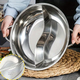 kkboxly Versatile Stainless Steel Pot for Hot Pot & Noodles - Dual Handle, Induction & Gas Stove Compatible, Perfect for Home or Restaurant Kitchens