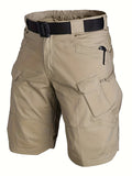 kkboxly  Men's Multi-Pocket Tactical Shorts  Multi-Purpose Cargo Shorts Outdoor Waterproof Hiking Track Shorts