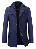 kkboxly  New Wool Coat Men's Business Casual Thick Warm Slim Jacket