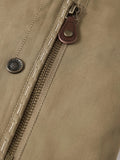 kkboxly  Men's Casual Reversible Zipper Pocket Jacket, Chic Comfy Cotton Stand Collar Jacket