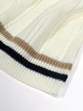 kkboxly  Elegant Slightly Stretch Preppy Vest, Men's Casual Vintage Style V Neck Vest For Fall Winter