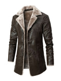 kkboxly Artificial Pu Leather  Men's Clothes For Autumn And Winter  Jacket Christmas Gifts On The Short Side Best Sellers