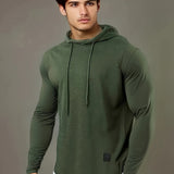 kkboxly  Men's Stylish Casual Thin Long Sleeve Athletic Hoodie