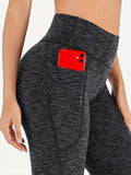 kkboxly  Space Dye Wide Leg Pants, Casual Workout High Waist Pants, Women's Clothing