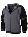 PLUS SIZE Men's Winter Heavyweight Fleece Sherpa Lined Zipper Hoodie Sweatshirt Men's Clothes