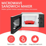 kkboxly Universal Microwave Crisper Pan - Aluminum Non-Stick Toaster Oven Cookware for Crispy Results - Versatile Sandwich and Snack Maker