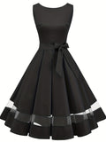 kkboxly  Cocktail Party A-line Dress, Vintage Sleeveless Prom Dress, Women's Clothing