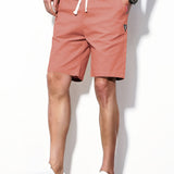 kkboxly  Men's Solid Color Shorts With Pocket For Summer, Men's Outfits