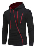 kkboxly   Autumn And Winter New Men's Zipper Sweater Sports Casual Hooded Long-sleeved Cardigan Jacket