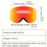 ProShield Snowboard Goggles - Anti-Fog, Double Layer, Magnetic Ski Goggles for Men and Women - High-Clarity, Impact-Resistant, Ventilated, and Adjustable Snow Goggles