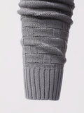kkboxly  All Match Knitted Sweater, Men's Casual Warm Middle Stretch Shawl Collar Pullover Sweater For Men Fall Winter