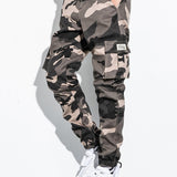 Spring And Autumn Cotton Pants Men's Camouflage Jogger Cargo Pants With Multi Pockets