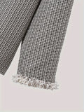 kkboxly  Elegant Open Front Cardigan Jacket, Men's Casual Vintage Style Cardigan Coat For Fall Winter
