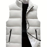Men's Thermal Vest Sleeveless Jacket Trendy And Warm For Winter Autumn